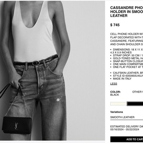 Saint Laurent monogram mini crossbody - Picture 10 of 10